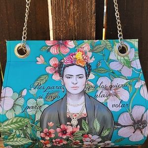 🌺Frida Kahlo Tear Drop Clutch Purse.